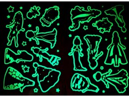 Kolorowanka z tatuażami świecą w ciemności Księżniczki 16 Tatuaży Skrzat