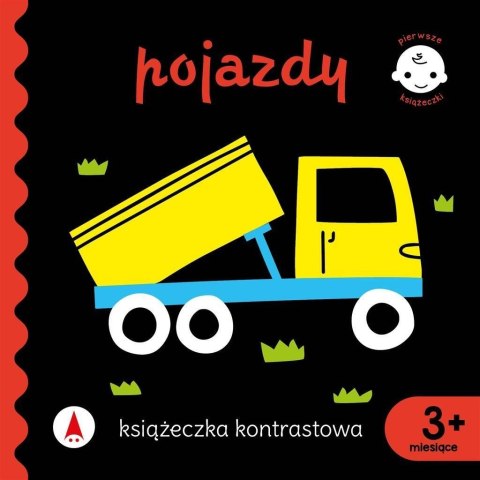 Książeczka kontrastowa Pojazdy Auta 3m+ Pierwsze książeczki Maluszka