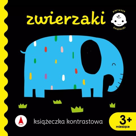 Książeczka kontrastowa Zwierzaki 3m+ Pierwsze książeczki Maluszka