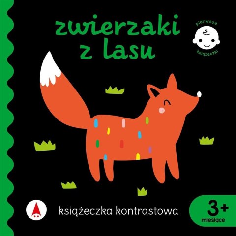 Książeczka kontrastowa Zwierzaki z Lasu 3m+ Pierwsze książeczki Maluszka