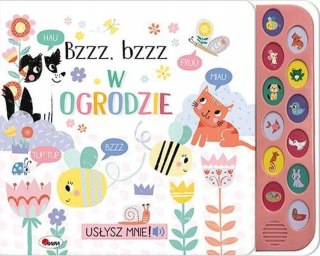 Książka Dźwiękowa Bzzz bzzz w Ogrodzie Usłysz mnie 12 Dźwięków