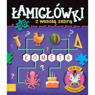Łamigłówki z Wesołą Zebrą. Uczę się i Rozwiązuję od 6 lat Aksjomat