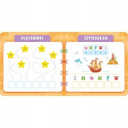 Literki Przedszkolak myśli, uczy się i nakleja Aksjomat Litery