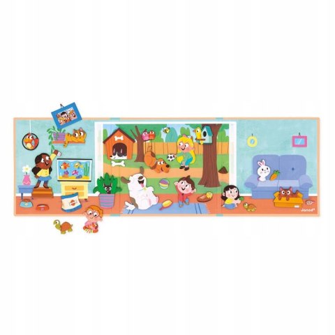 Magnetyczna Układanka Zwierzęta domowe Magneti'stories 3+ Janod Magnesy