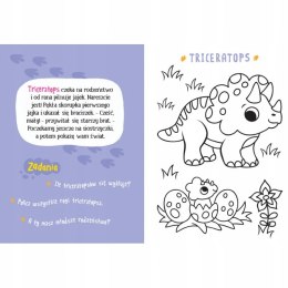 Malowanka z Farbkami i Pędzelkiem. Dinozaury 4+ Aksjomat