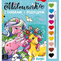 Malowanka z Farbkami i Pędzelkiem. Kucyki 4+ Aksjomat