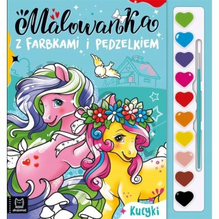 Malowanka z Farbkami i Pędzelkiem. Kucyki 4+ Aksjomat