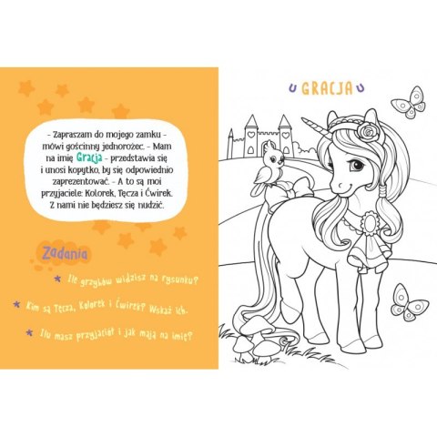 Malowanka z Farbkami i Pędzelkiem. Kucyki 4+ Aksjomat