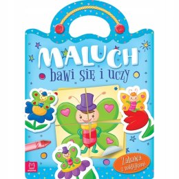 Maluch bawi się i uczy Zabawa z naklejkami Aksjomat