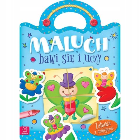 Maluch bawi się i uczy Zabawa z naklejkami Aksjomat