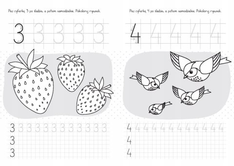 Mały Uczeń Moje Cyferki Piszę Cyfry Nauka Pisania