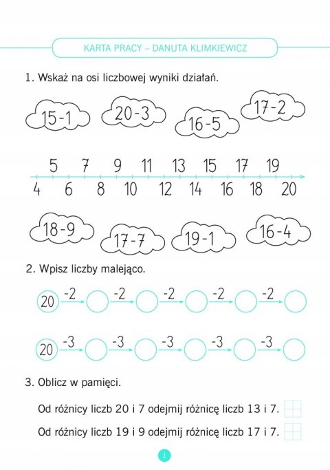 Matematyka klasa 2. Karty pracy do ćwiczeń