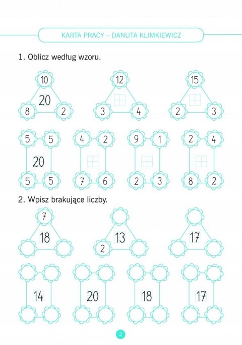 Matematyka klasa 2. Karty pracy do ćwiczeń