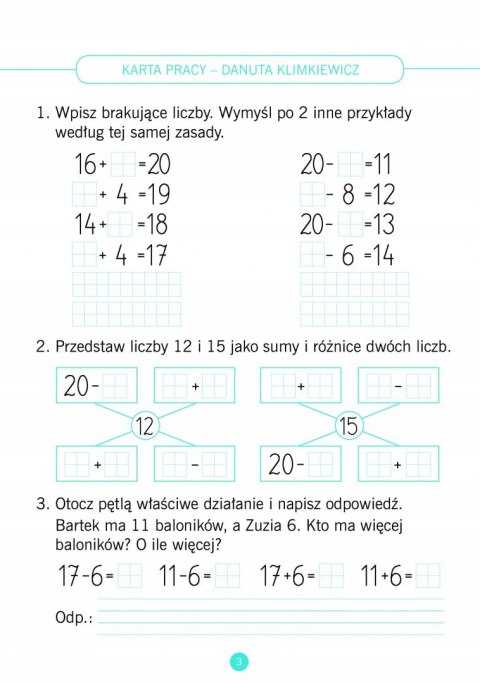 Matematyka klasa 2. Karty pracy do ćwiczeń