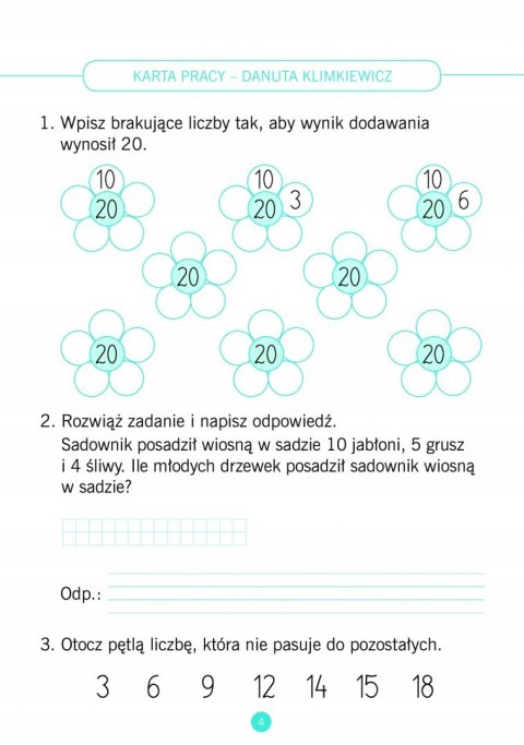 Matematyka klasa 2. Karty pracy do ćwiczeń