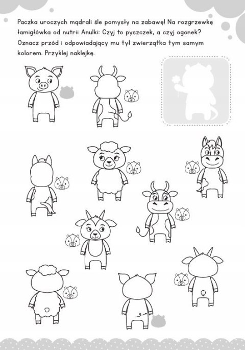 Moje Pierwsze Łamigłówki z Naklejkami Pisanie