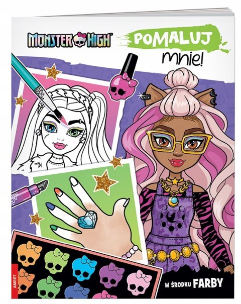 Monster High Pomaluj mnie! Ameet w środku Farby