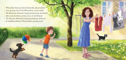 O Grzesiu kłamczuchu i jego cioci Julian Tuwim Bajka 20x19 cm 10 stron