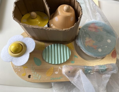 OUTLET Drewniany muzyczny ministolik Pure Janod 12m+