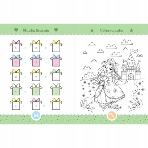 Piękne Królewny. Aktywizujące Zabawy dla Dziewczynek 4+ Aksjomat