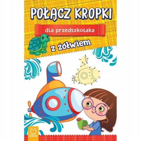 Połącz kropki dla przedszkolaka z Żółwiem Aksjomat
