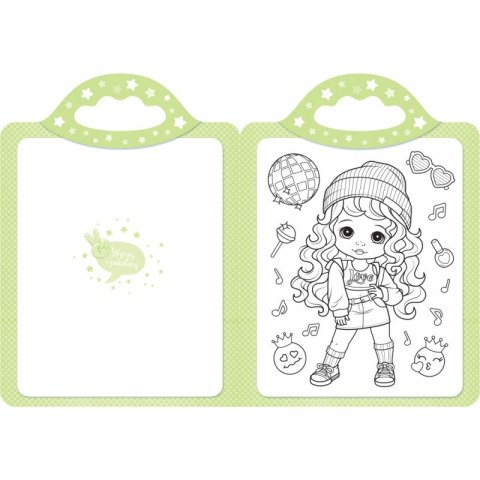 Przyjaciółki. Zaczarowana Kredka. Malowanka z Naklejkami 4+ Aksjomat