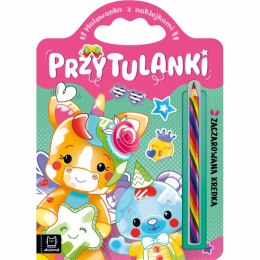 Przytulanki. Zaczarowana Kredka. Malowanka z Naklejkami 4+ Aksjomat
