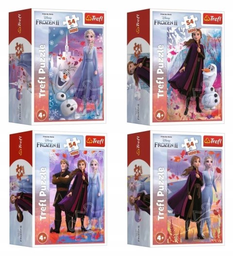 Puzzle Frozen II Mini 54 elementy Trefl 4 szt 4w1