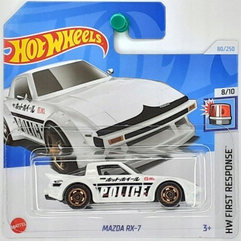 Samochodzik Hot Wheels HTB62 Mazda RX-7 Police HW First Response