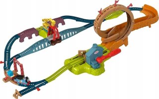 Tomek i Przyjaciele Plac budowy z pętlą Tor kolejka HHN25 Fisher Price