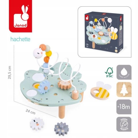 Wielofunkcyjny stolik edukacyjny Liść Sweet Cocoon 18m+ Janod