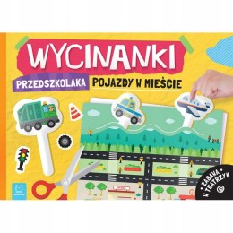 Wycinanki przedszkolaka Pojazdy w mieście Zabawa w teatrzyk Aksjomat