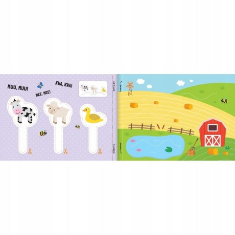 Wycinanki przedszkolaka Zwierzęta na wsi Zabawa w teatrzyk Aksjomat