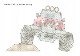 Wyczaruj Monster Trucki Malowanka Wodna Wodą