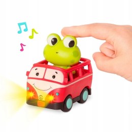 Zestaw 3 Miękkich Autek z Pasażerami B. Toys Żabka Kotek i Piesek BX2314Z