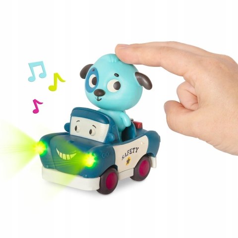 Zestaw 3 Miękkich Autek z Pasażerami B. Toys Żabka Kotek i Piesek BX2314Z