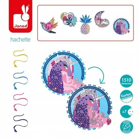 Zestaw Kreatywny Kryształki Medaliony 7+ Janod