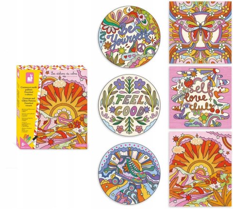 Zestaw kreatywny Kontury i brokatowe wzory Kraina snów 8+ Janod