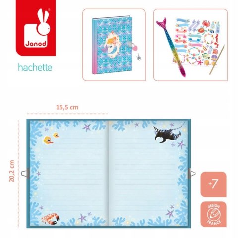 Zestaw kreatywny Sekretny notes Magic Ocean 7+ Janod