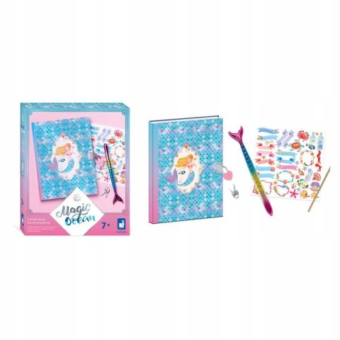 Zestaw kreatywny Sekretny notes Magic Ocean 7+ Janod