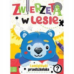 Zwierzęta w Lesie. Łamigłówki Przedszkolaka 4+ Aksjomat