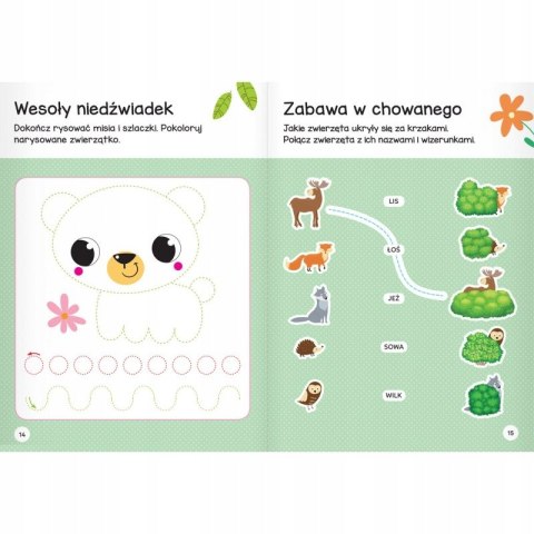 Zwierzęta w Lesie. Łamigłówki Przedszkolaka 4+ Aksjomat