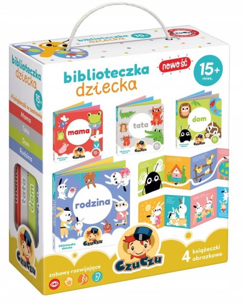 Biblioteczka Dziecka Czu Czu 4 Książeczki 15m+