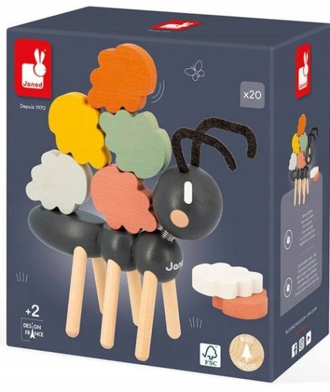 Drewniana Gra Balansowa Mrówka Sweet Cocoon 2+, Janod J04053