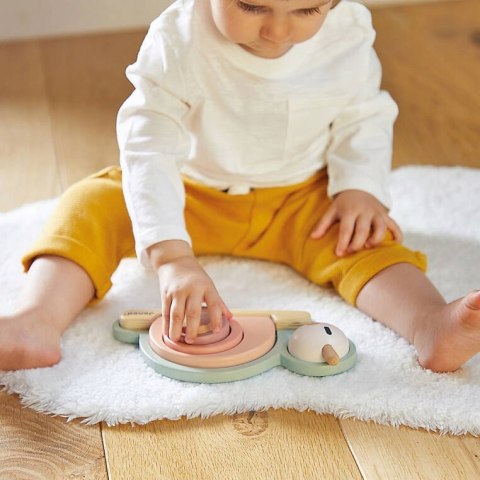 Drewniana Układanka Sensoryczna Ślimak Sweet Cocoon 12 m +, Janod J04052
