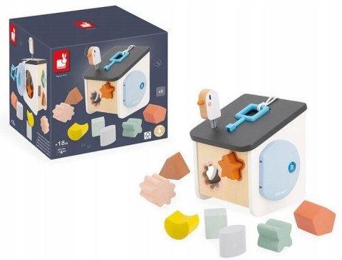 Drewniany Sorter Domek dla Ptaszków Sweet Cocoon 18 m +, Janod J04062