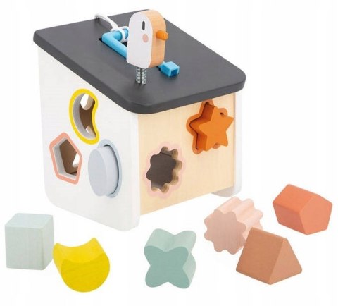 Drewniany Sorter Domek dla Ptaszków Sweet Cocoon 18 m +, Janod J04062