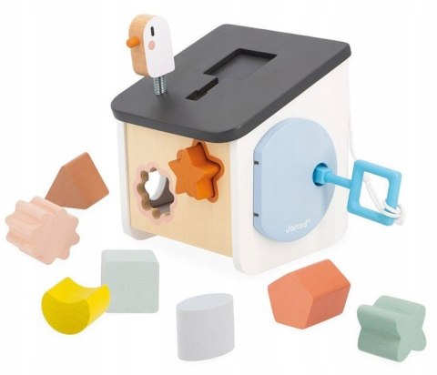 Drewniany Sorter Domek dla Ptaszków Sweet Cocoon 18 m +, Janod J04062