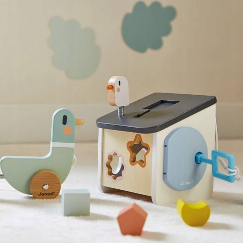 Drewniany Sorter Domek dla Ptaszków Sweet Cocoon 18 m +, Janod J04062