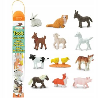 Figurki Małe Zwierzątka na Wsi. Zestaw Figurek w Tubie Safari Ltd.